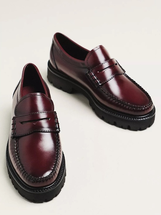 G.H. Bass & Co. Shoes - New G.H.Bass Grace Super Lug Loafers Anthropologie Wine